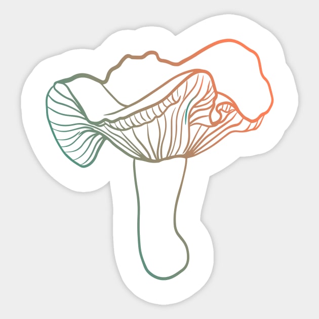 Mushroom Sticker by little osaka shop